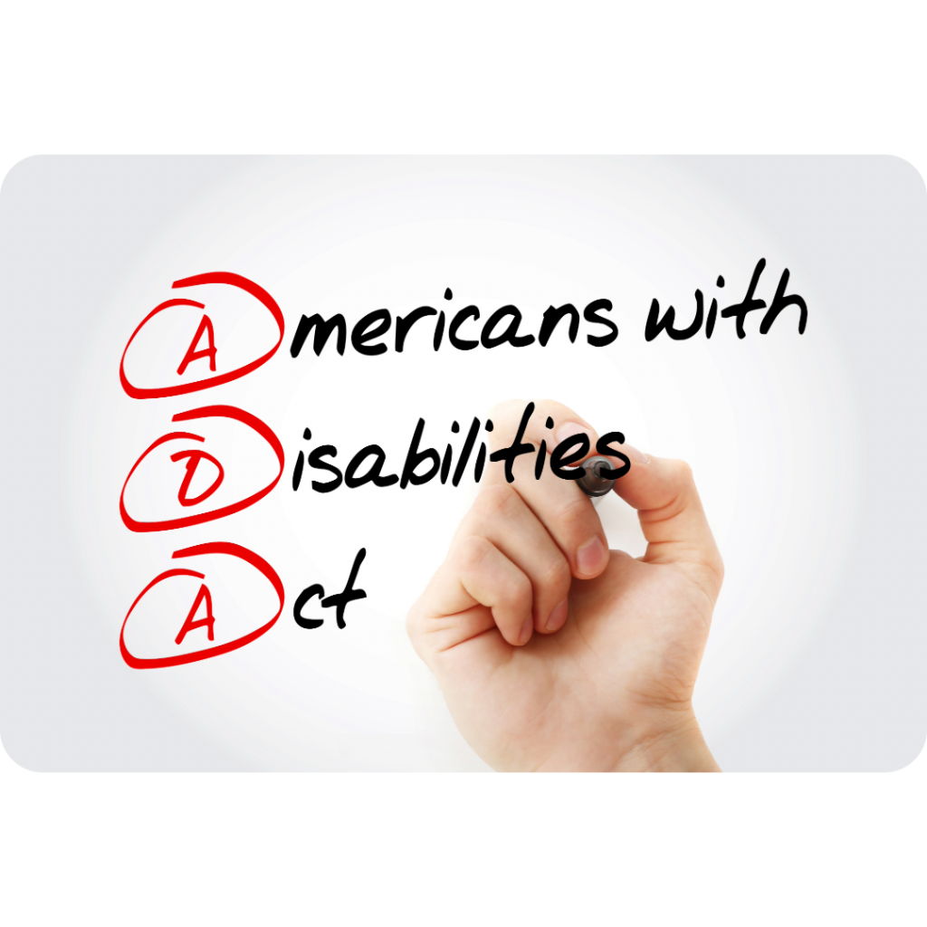hand drawn Americans with disabilities acacronym