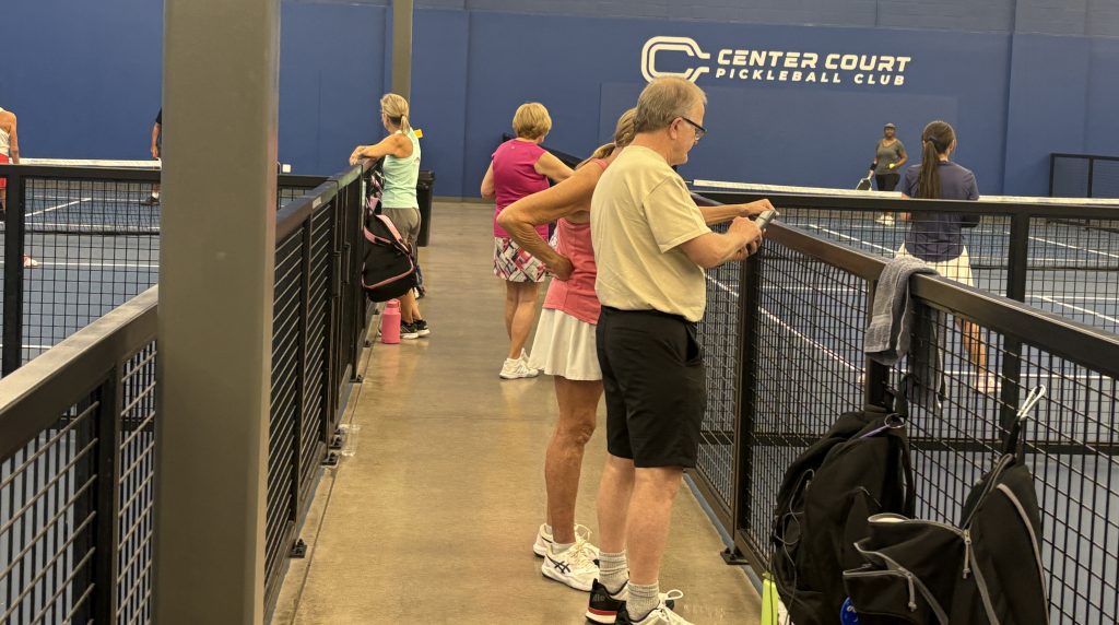 player waiting to play